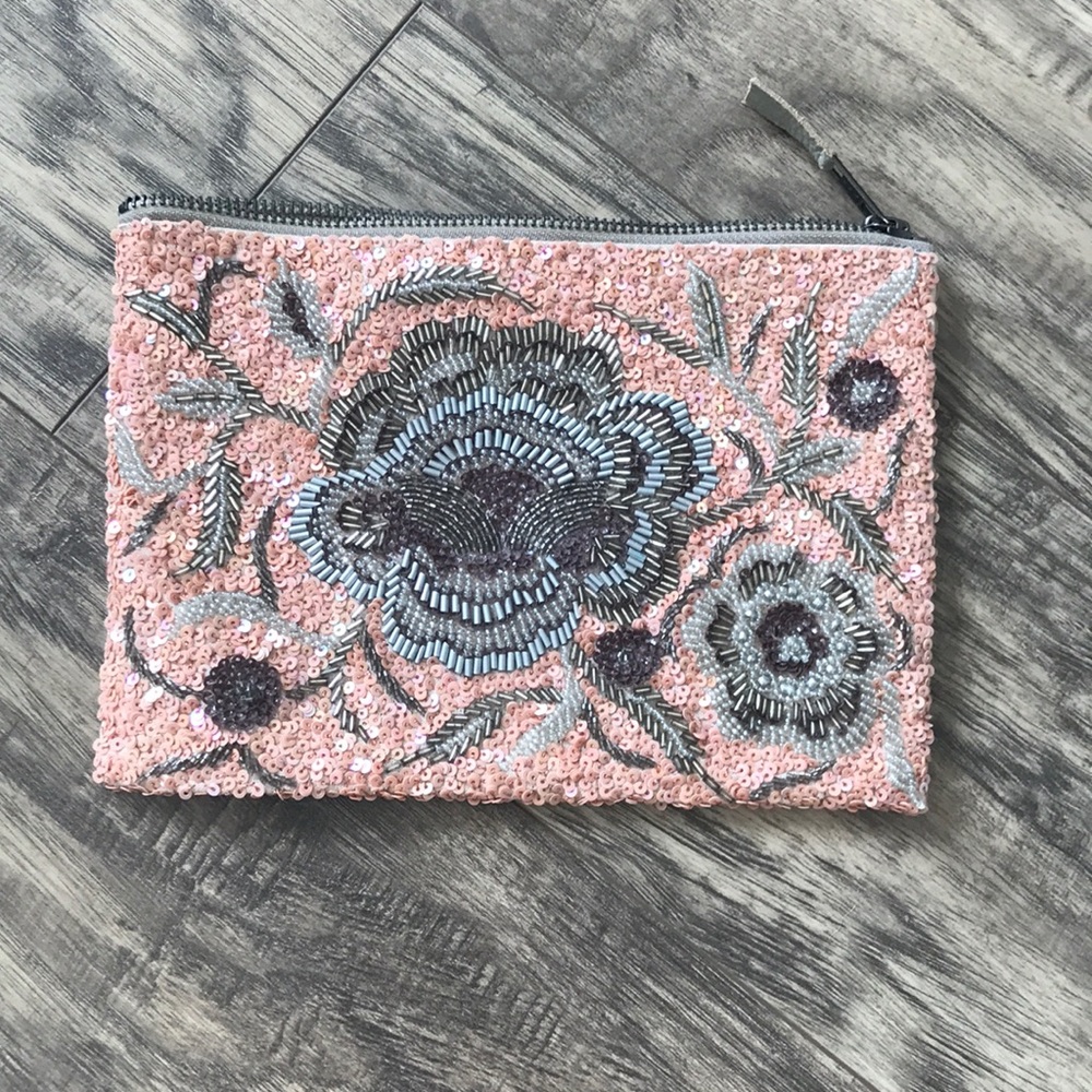 Blhdn by Anthropologie beaded pouch